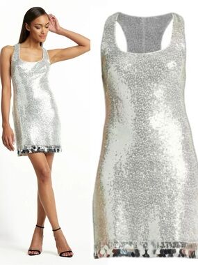 NWT SHO by TADASHI SHOJI Ava Sequin Racerback Dress L